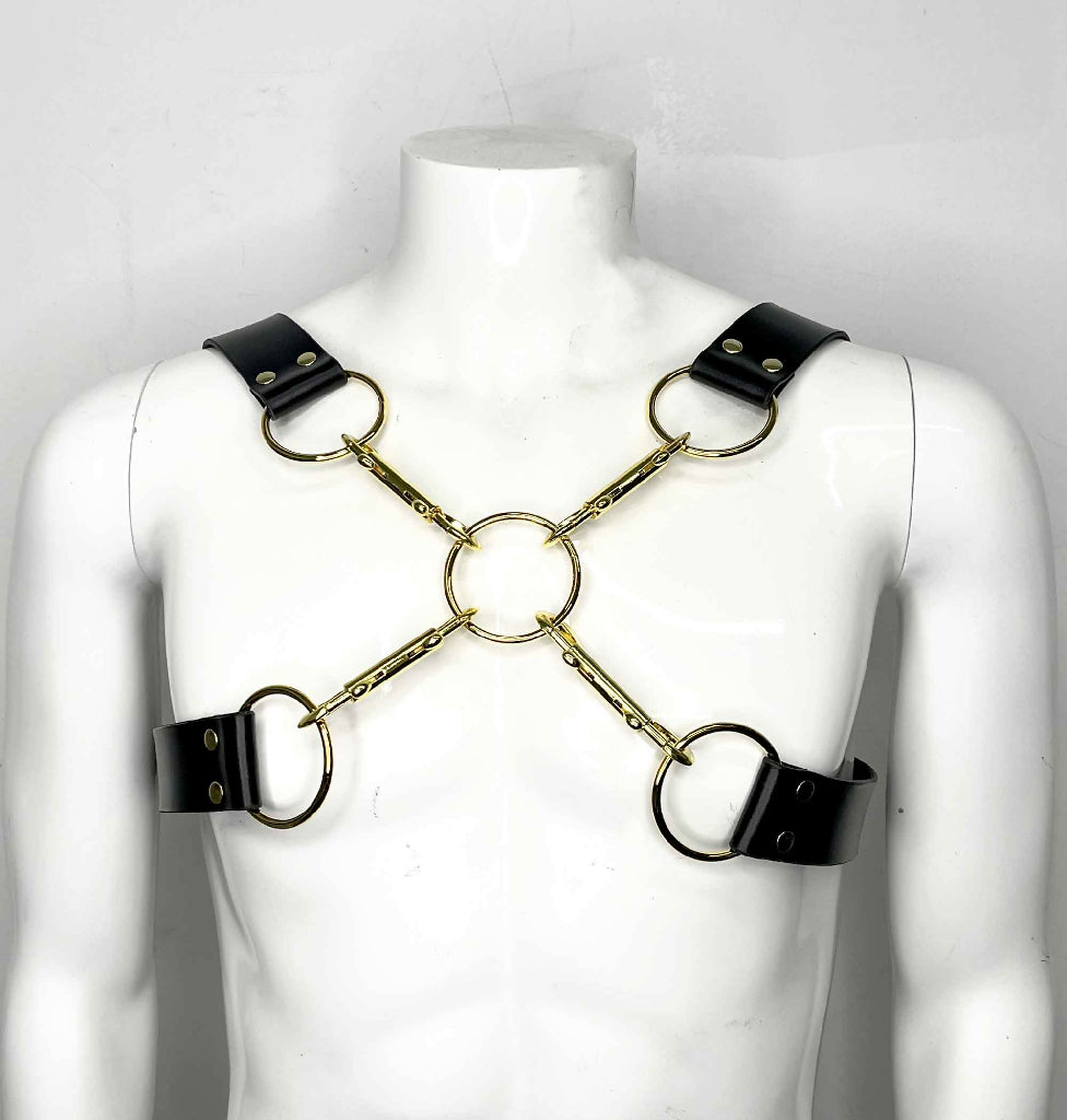 Crossroad-Heavy-Leather-Clip-Harness-1