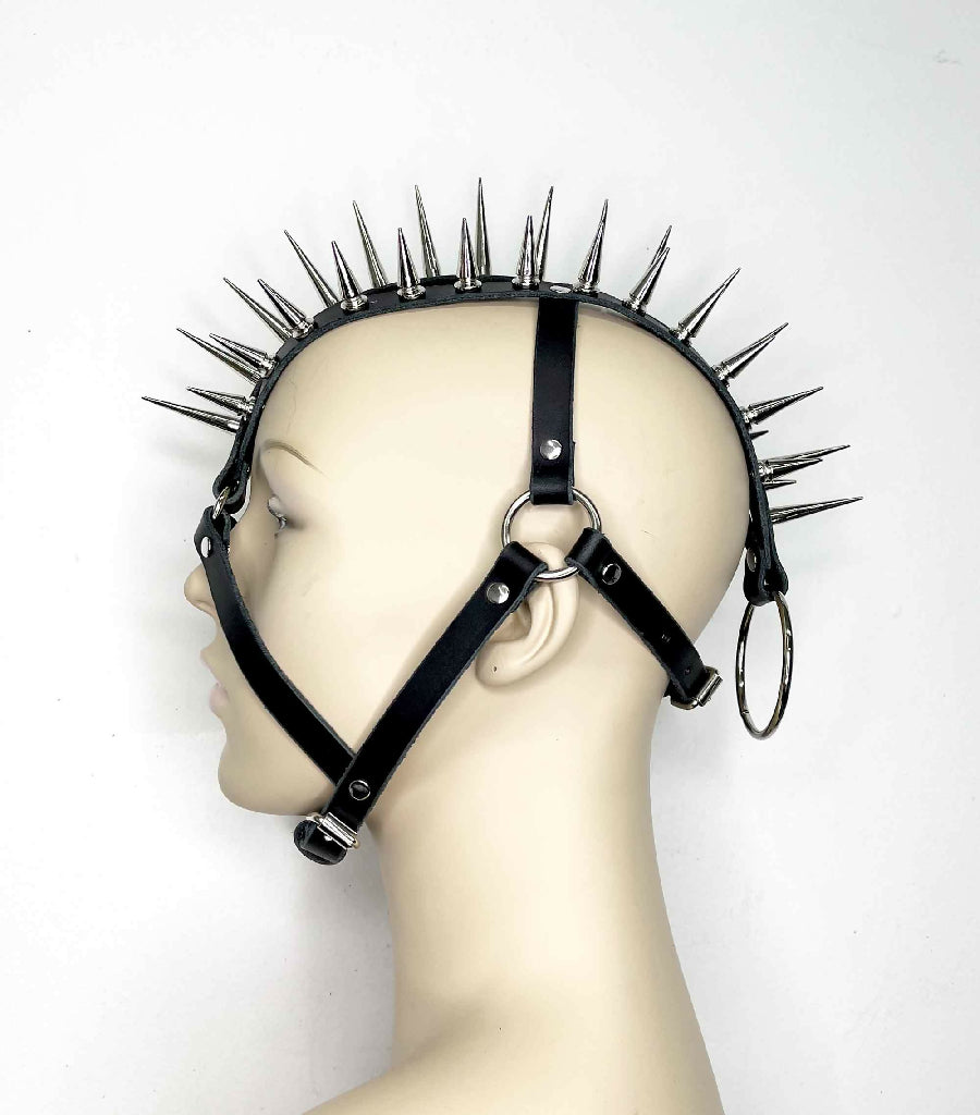 Andromeda-Spiked-Leather-Headdress-Mask-3