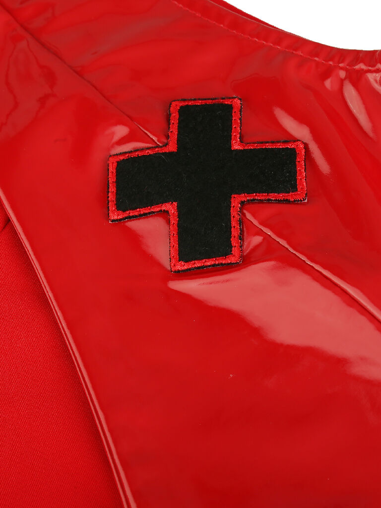 Vest made of lack RED