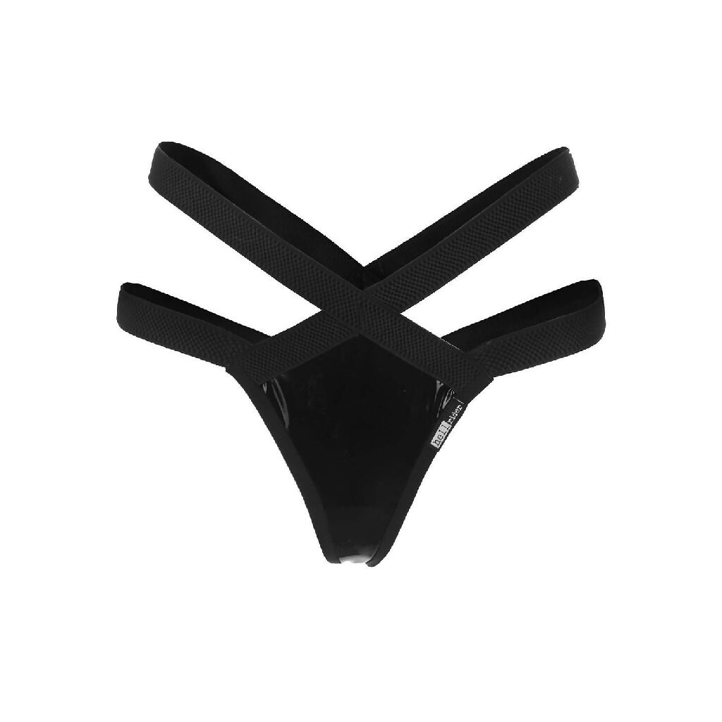 Thong made of lack BLACK