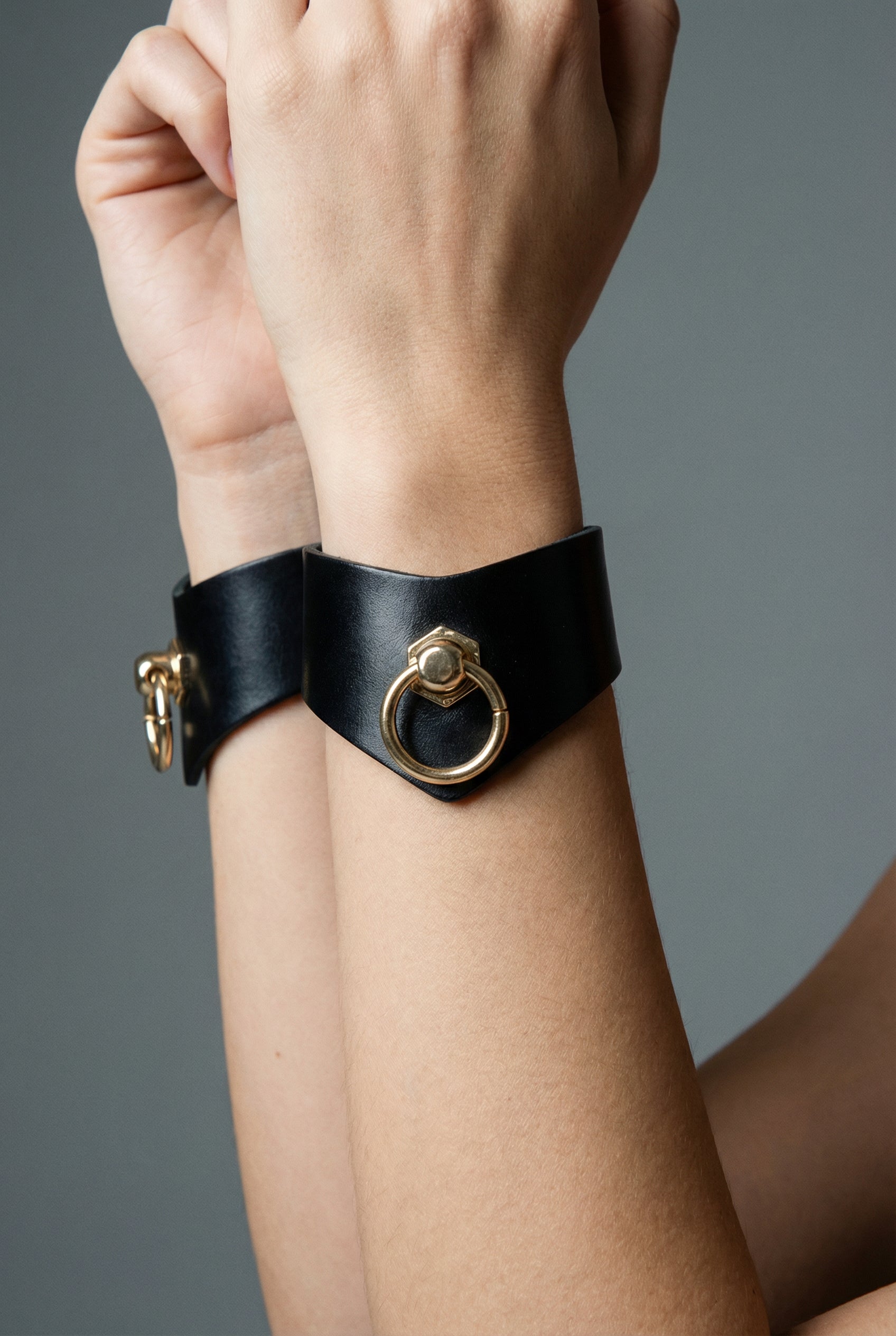 Leather Wrist Cuffs "Vendetta" - 3 pc Set
