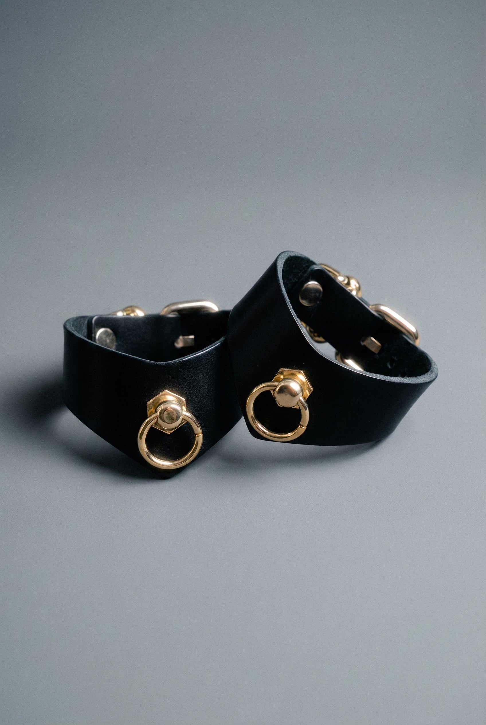 Leather Wrist Cuffs "Vendetta" - 3 pc Set