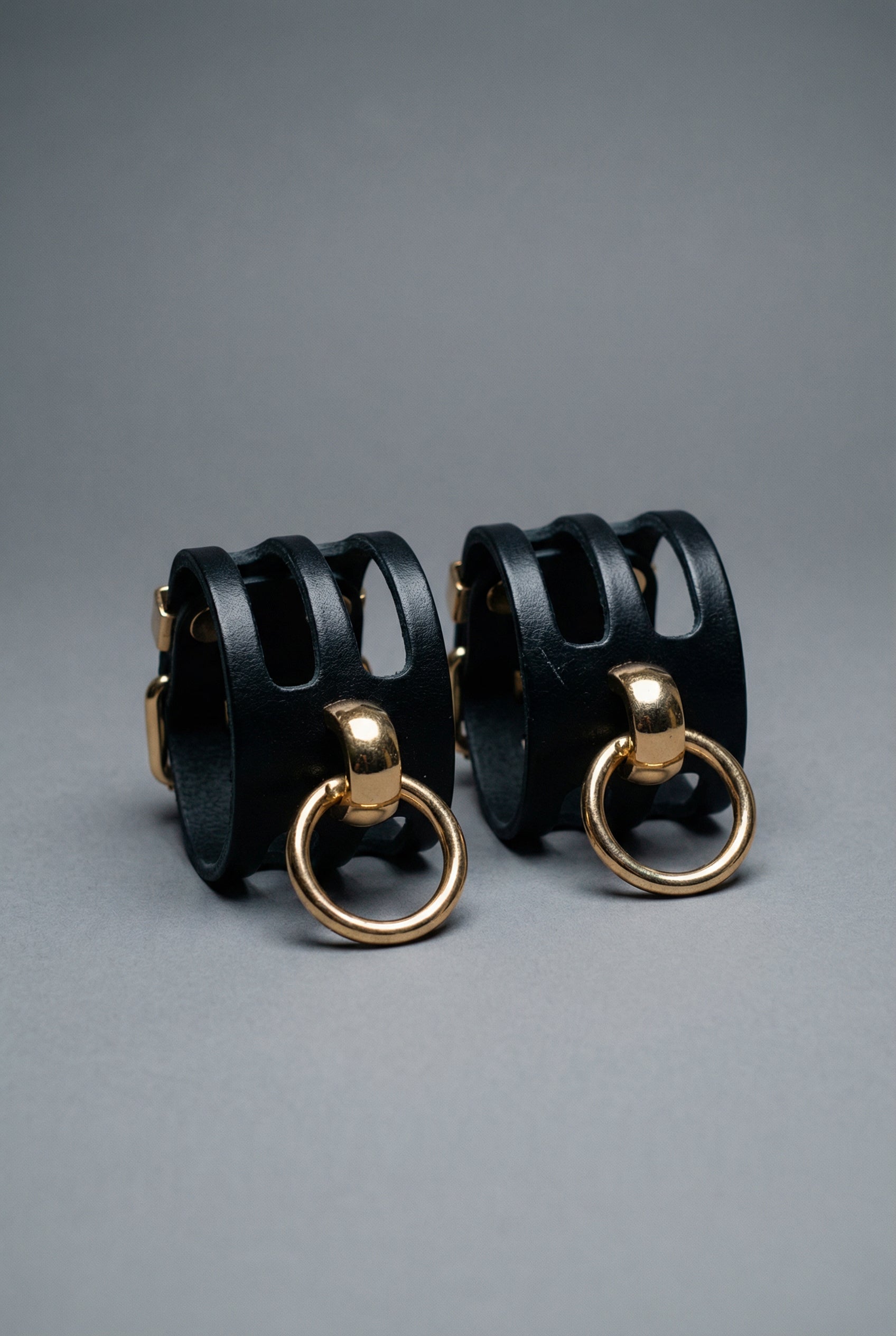 Leather Wrist Cuffs "Fania" - 3 pc set