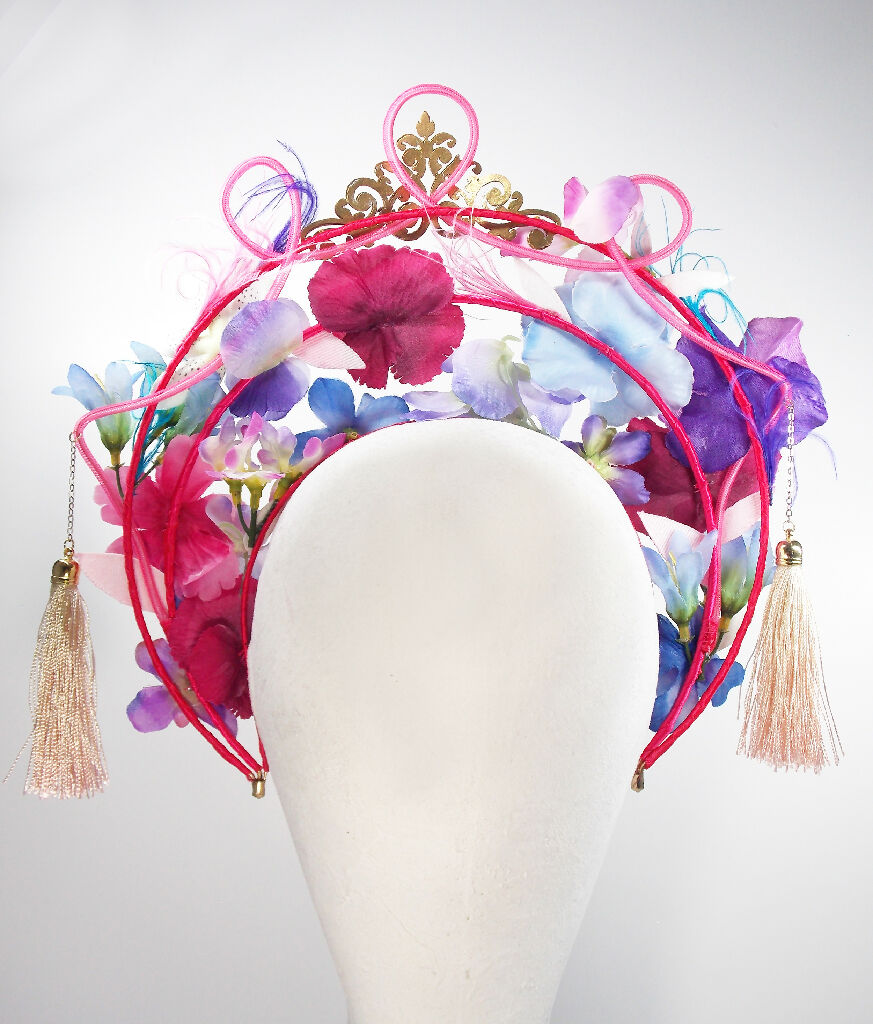 Multicolour triple halo tassels5