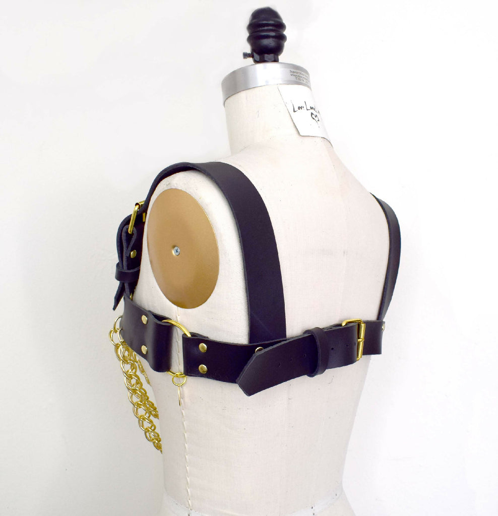 Chiara Chain Leather Harness,