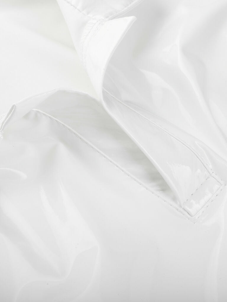 Polo Shirt made of lack WHITE