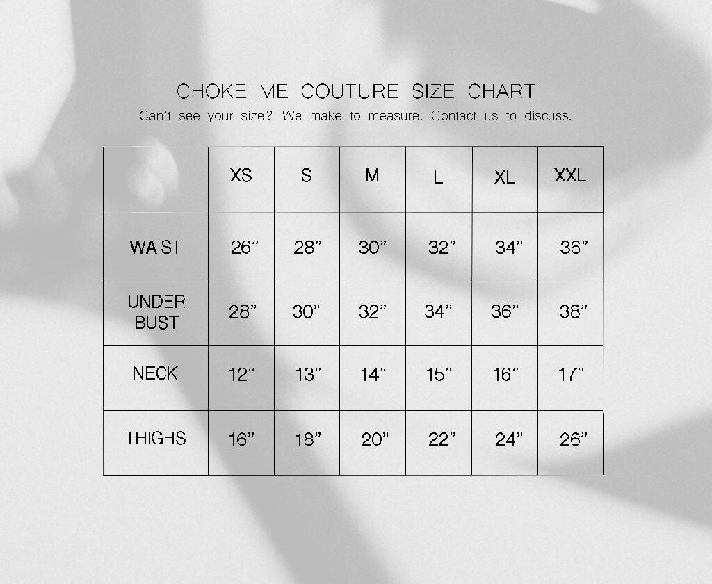 CMC SIZE CHART