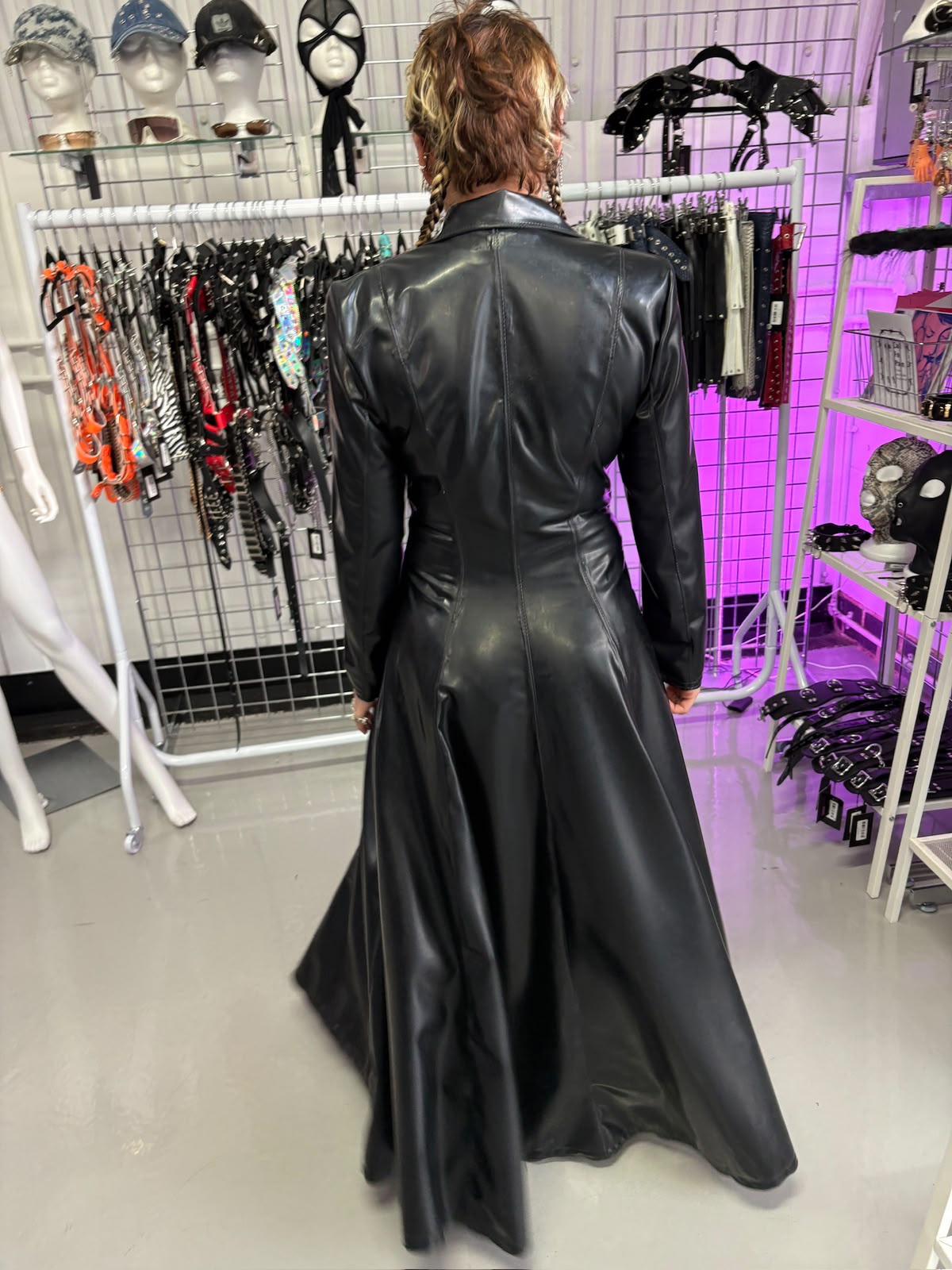 Goth-style Latex Coat