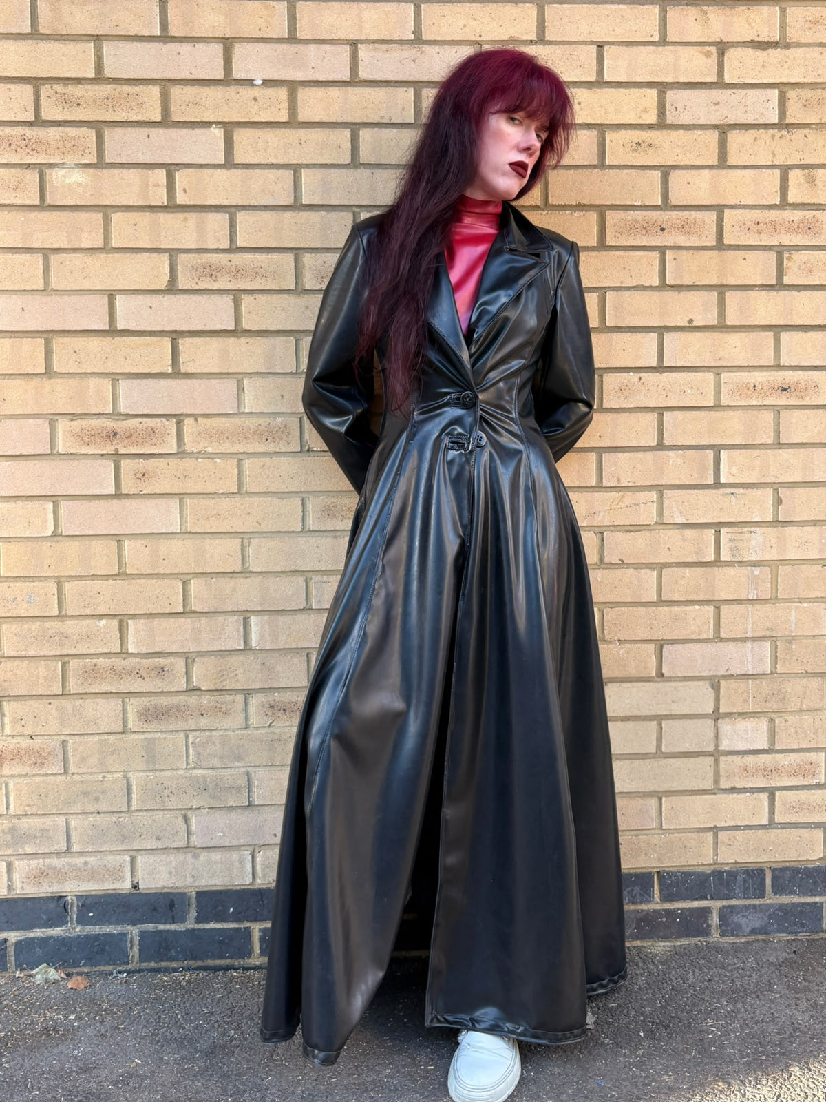 Goth-style Latex Coat
