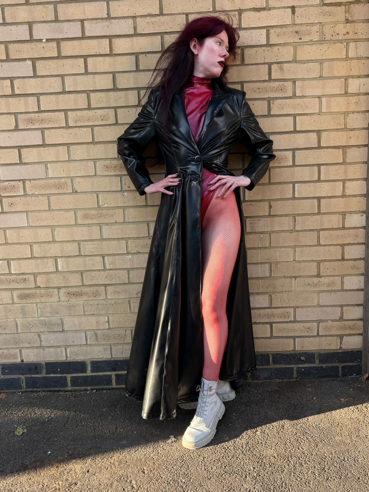 Goth-style Latex Coat
