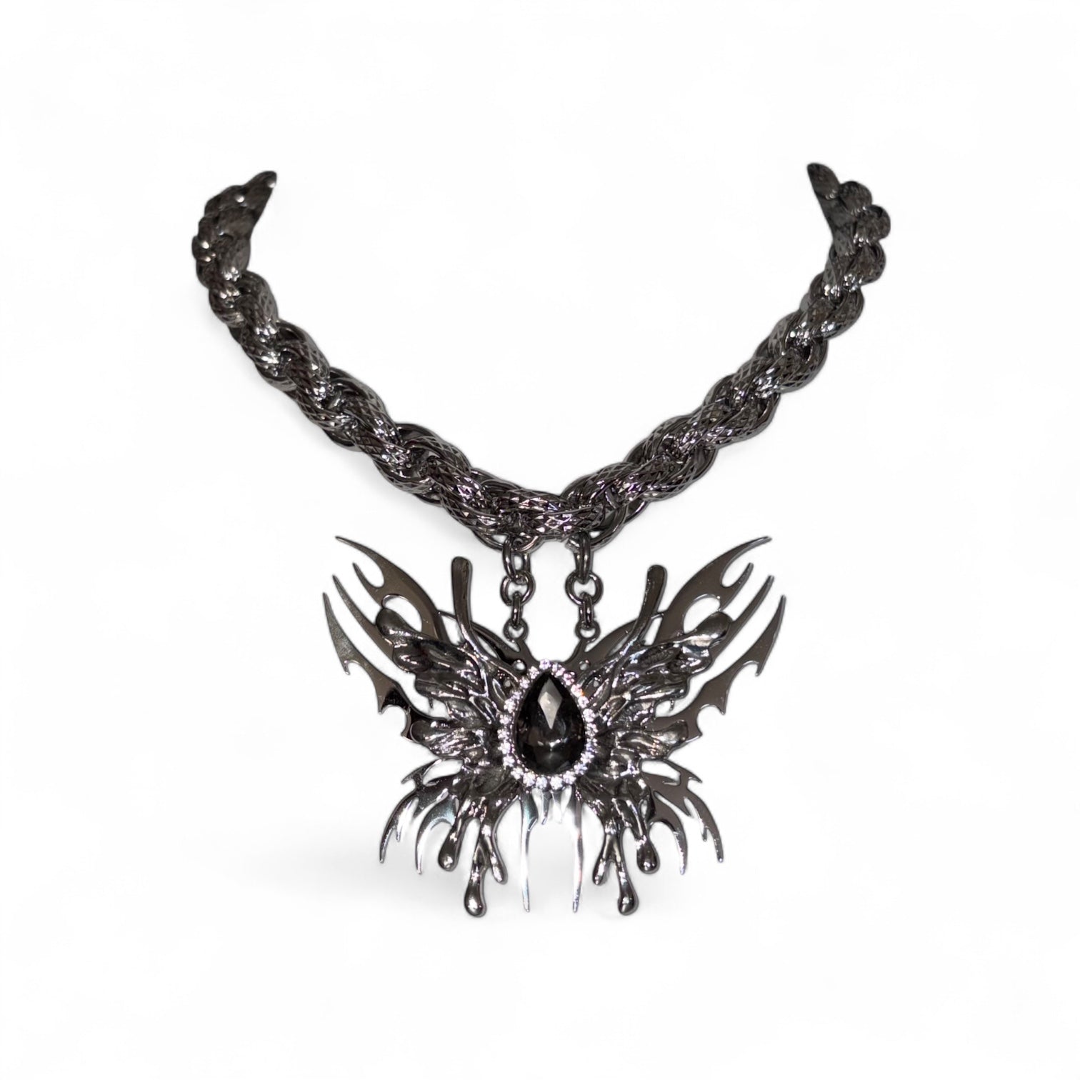 Angel’s wings Necklace black