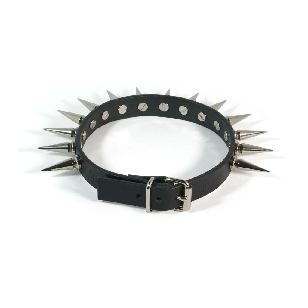 Spiked Leather Choker