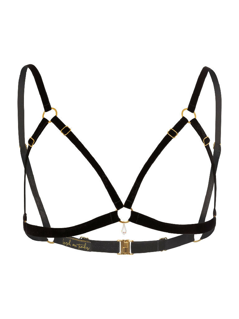 Black_Velvet_Open_Cup_Bra_Gold_Clear_River