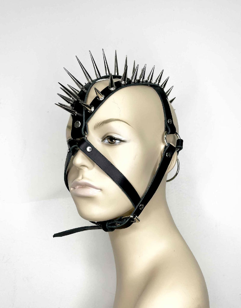 Andromeda-Spiked-Leather-Headdress-Mask-2