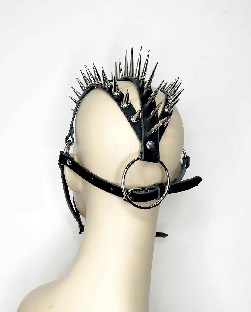 Andromeda-Spiked-Leather-Headdress-Mask-4
