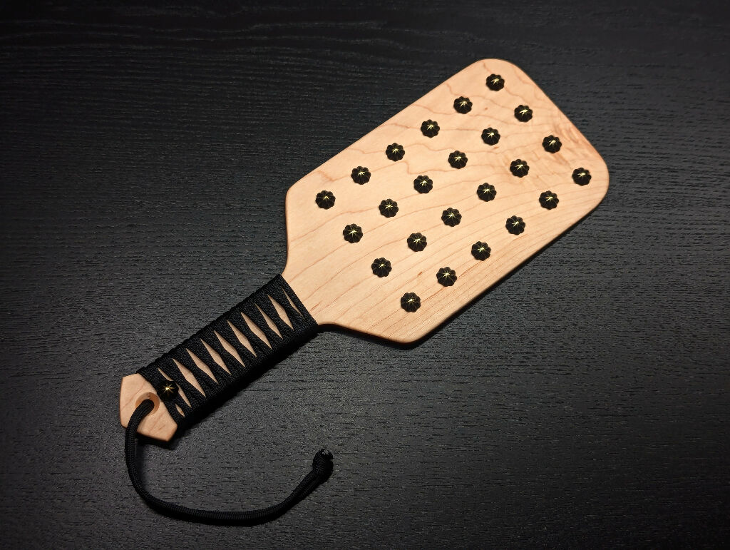 Studded Maple Spanking Paddle