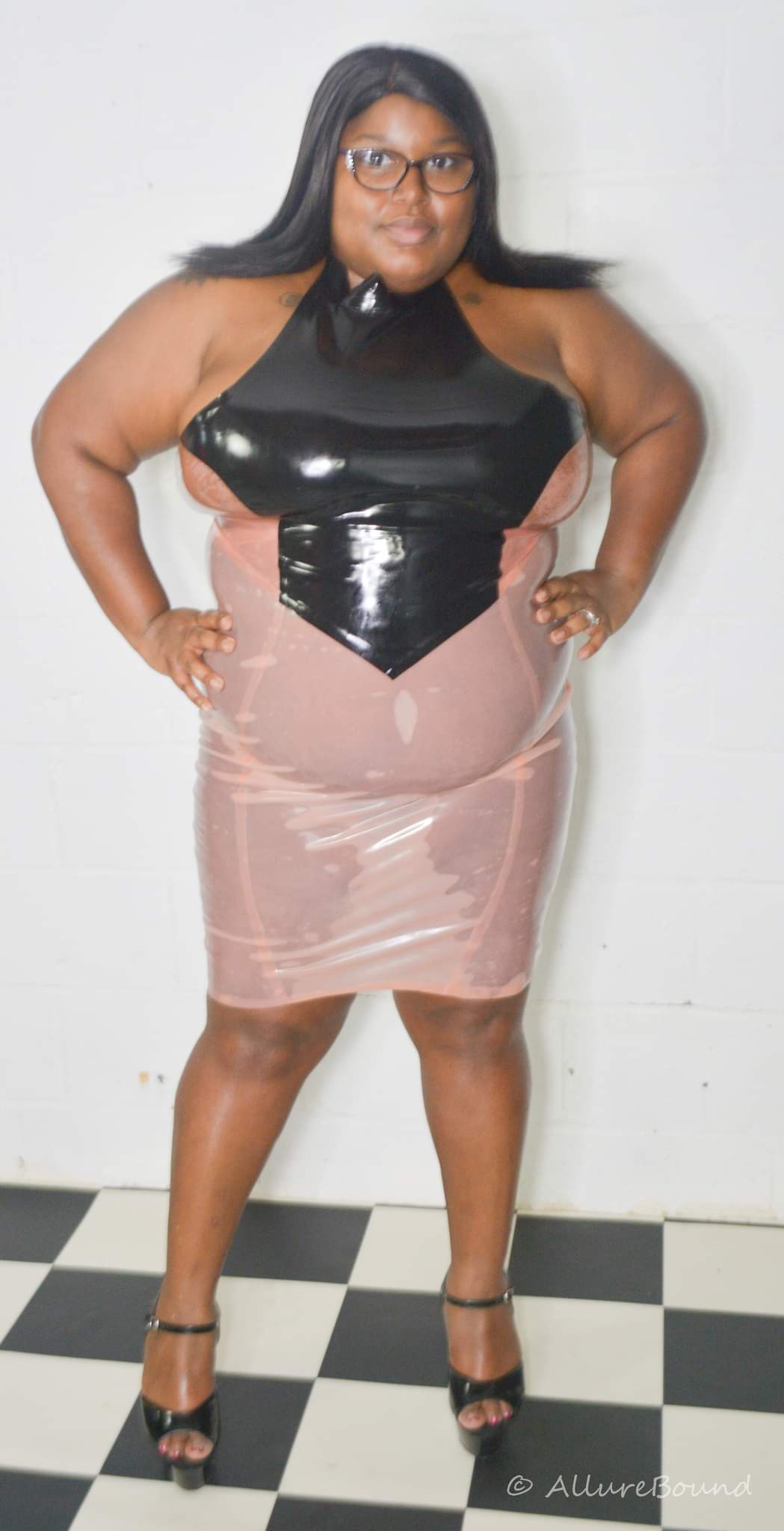 The Point Latex Skirt