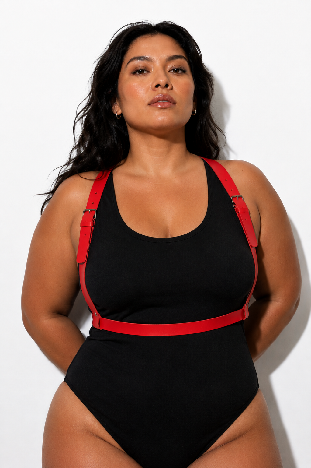 Leather Harness Red