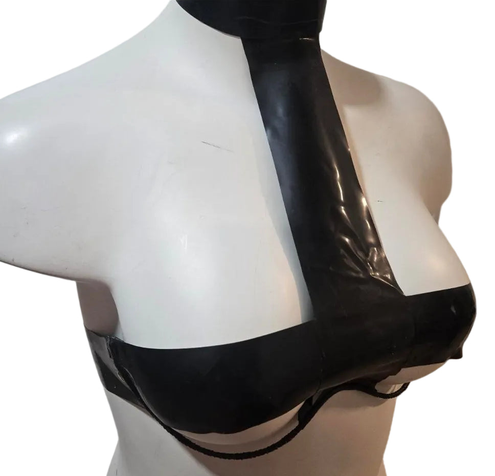 Black Cross Bra