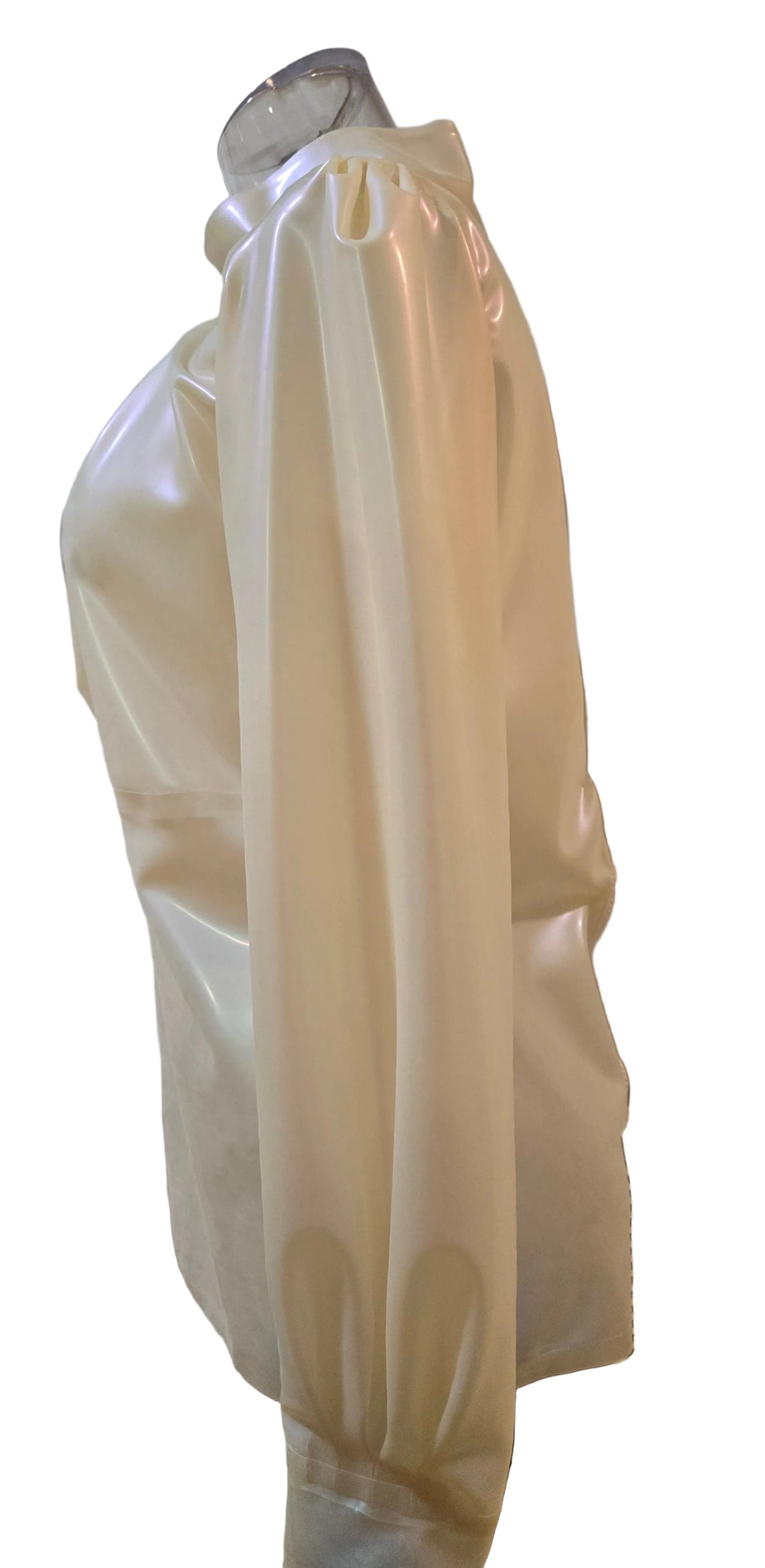 Pleated Latex Blouse