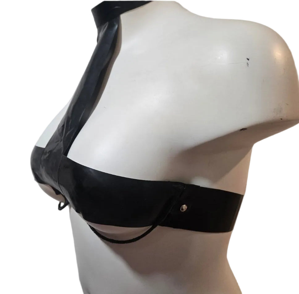 Black Cross Bra
