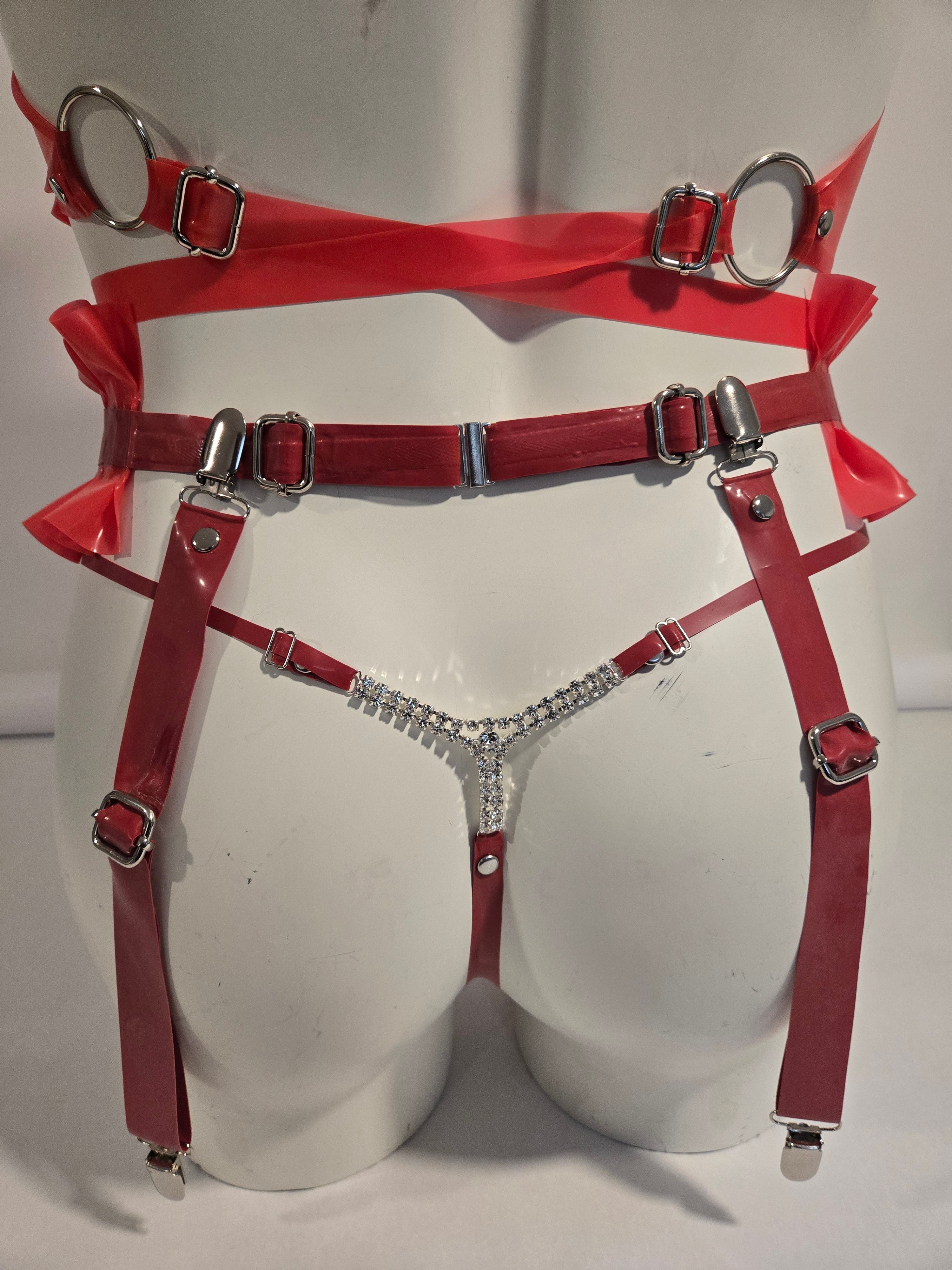 Pleated Garter Belt