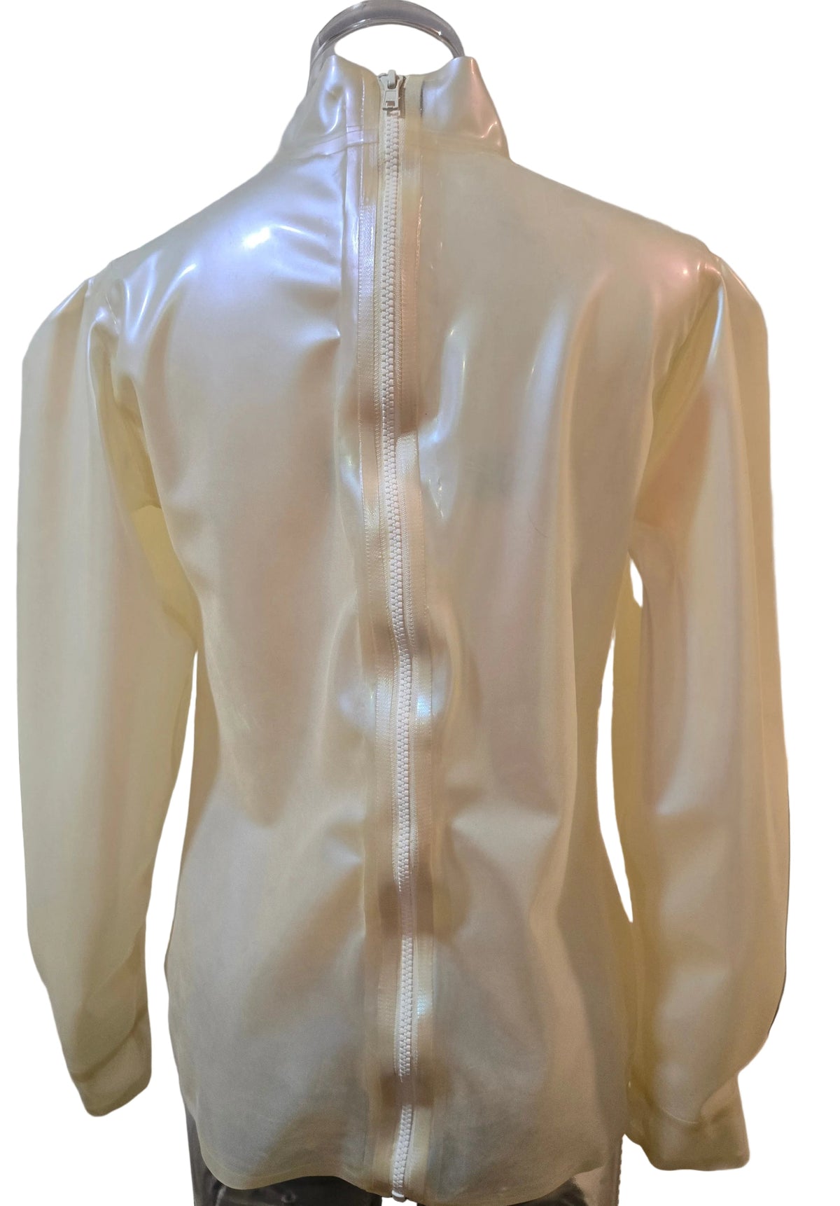 Pleated Latex Blouse