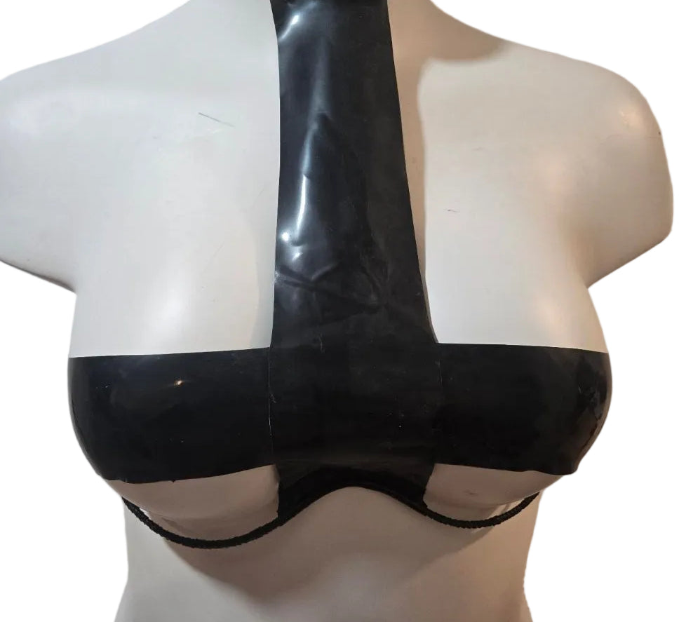 Black Cross Bra