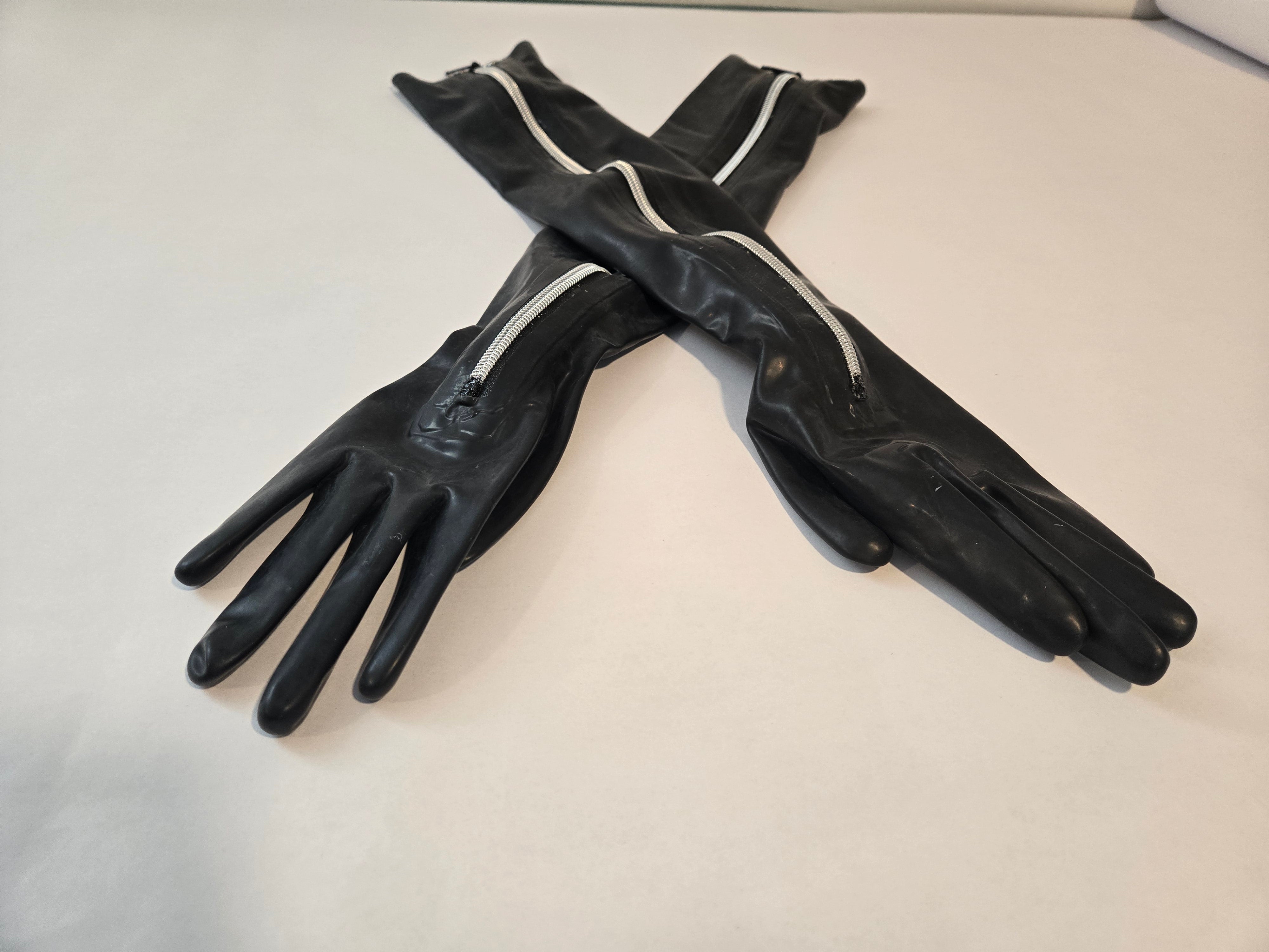 Long Zip Gloves