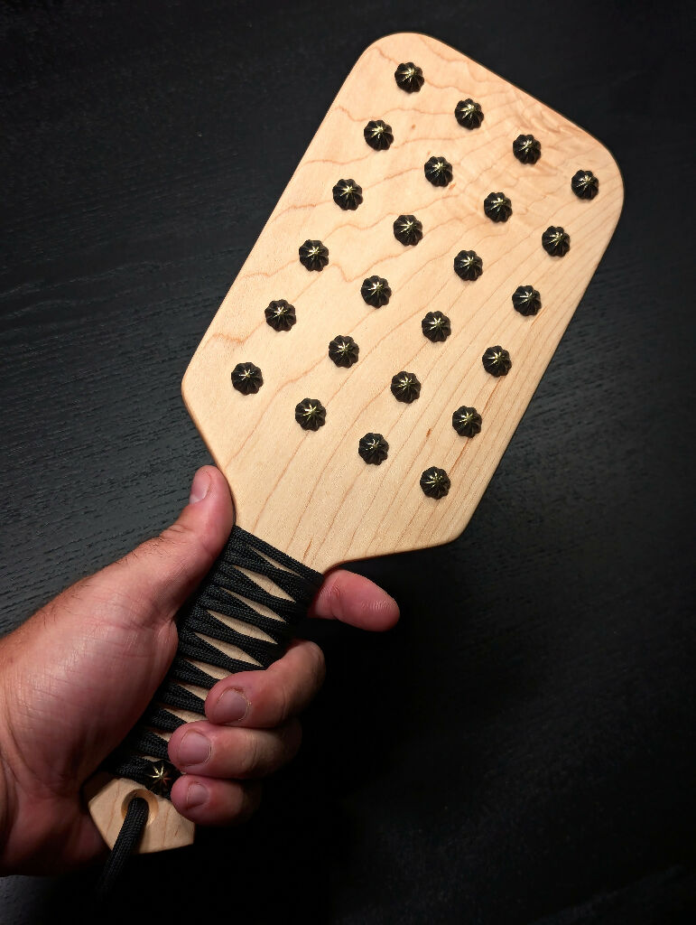 Studded Maple Spanking Paddle