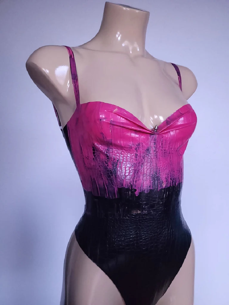 AllyCrocoLatexBodysuit3