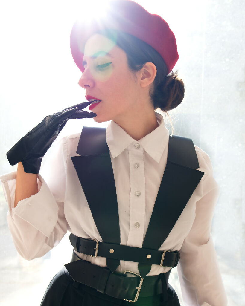 Leather Harness Lapel