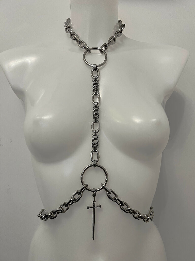 Helga Byzantine chainmail dagger harness
