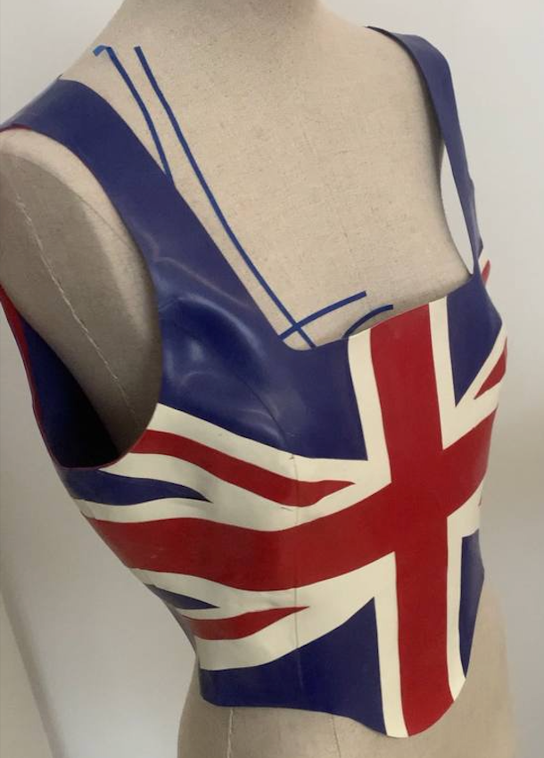 Union Jack Latex Top - SHOWROOM