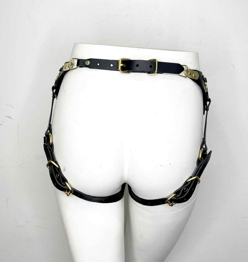 Adelaide Black Leather Hip Harness Charmskool Shop Adelaide Black Leather Hip Harness Charmskool Shop