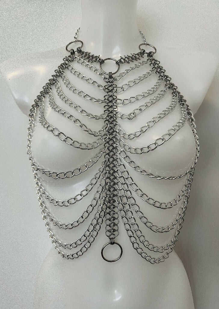 Helaena chainmail bra harness