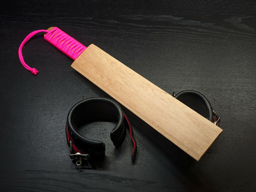 Pink Maple Spanking Paddle