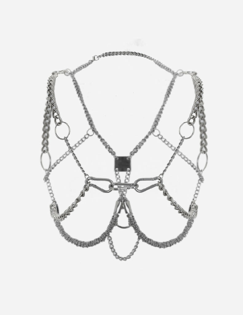 uprzaz_z_lancucha_masywna_harness_fetish_srebrna_niklowana_bodychain_tyl