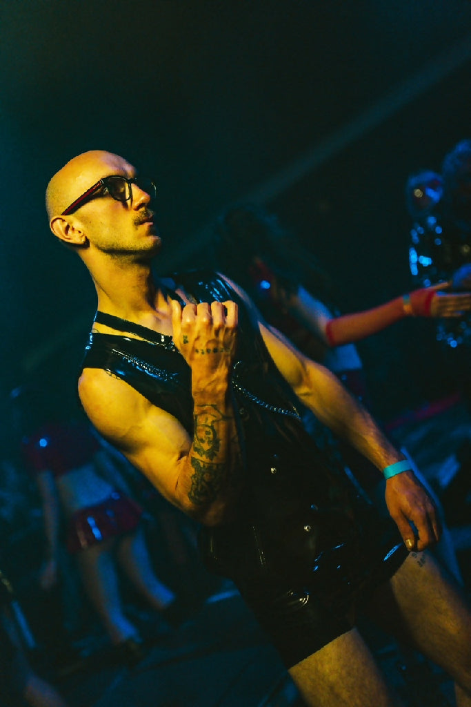 Vest made of lack BLACK