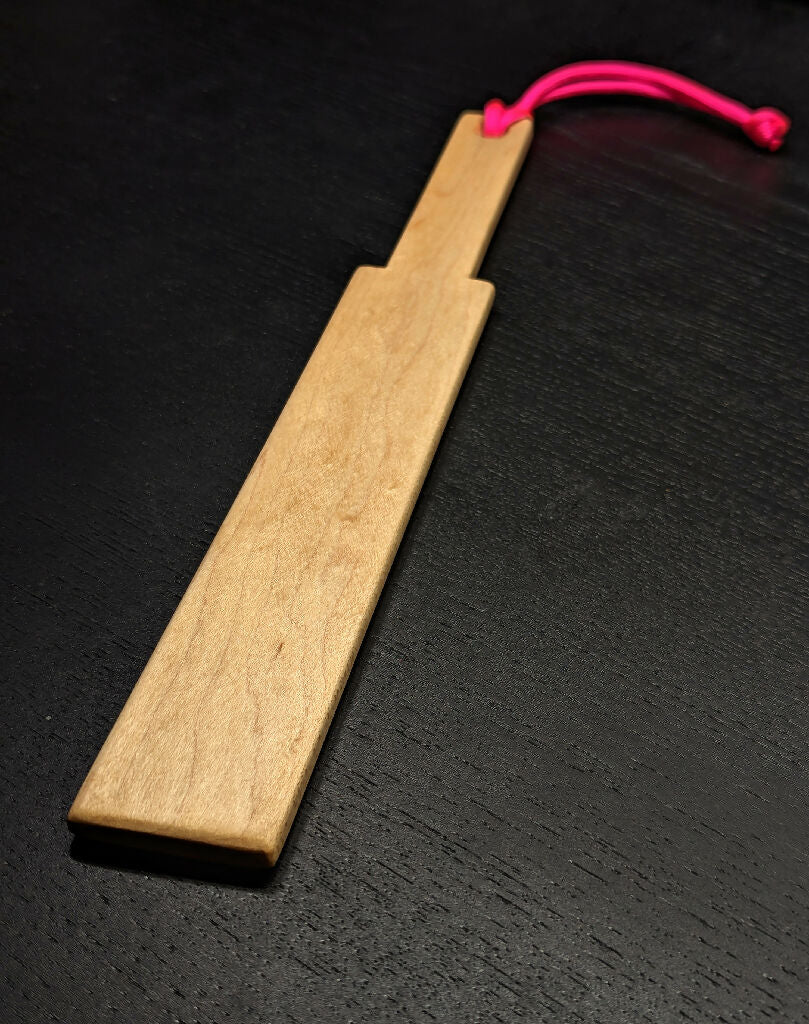 Mini Square Maple Spanking Paddle