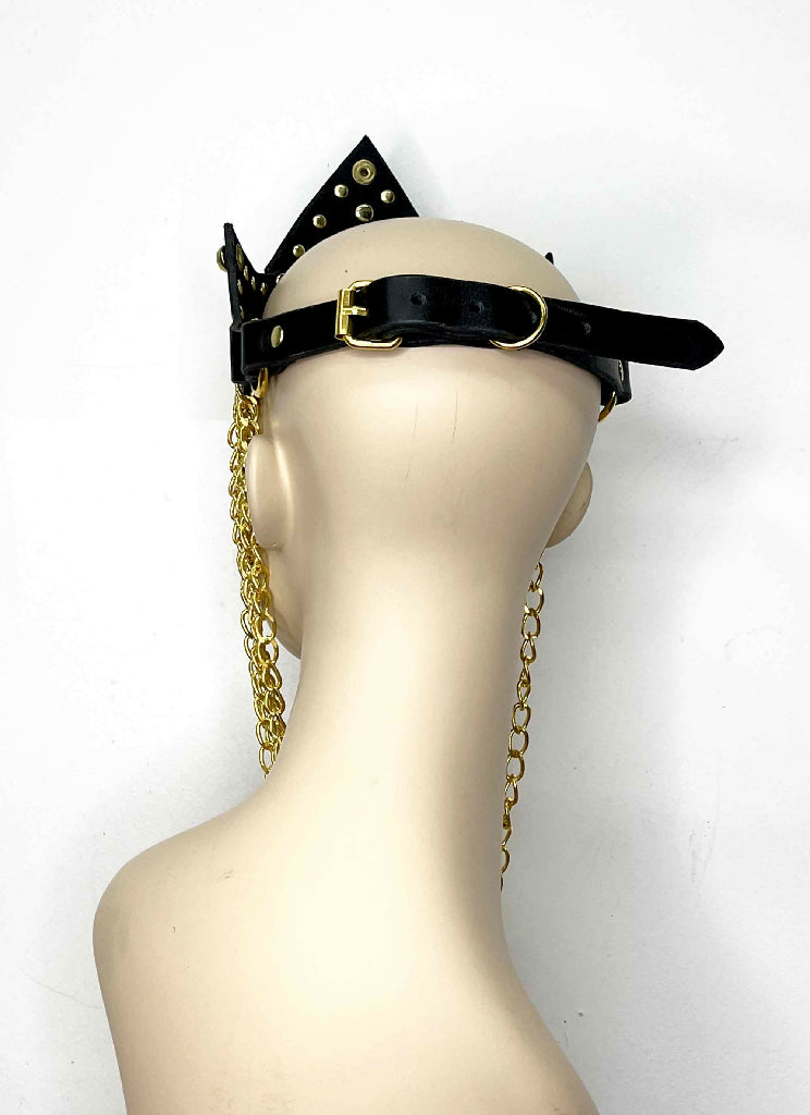 Archer-Black-Leather-Crown-Chain-Cowl-3