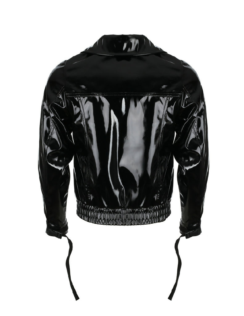 kurtka_ramoneska_lakierowana_z_lacku_lateks_lateksowa_fetish_kinky_goth_gothic_paski_klamry_tyl