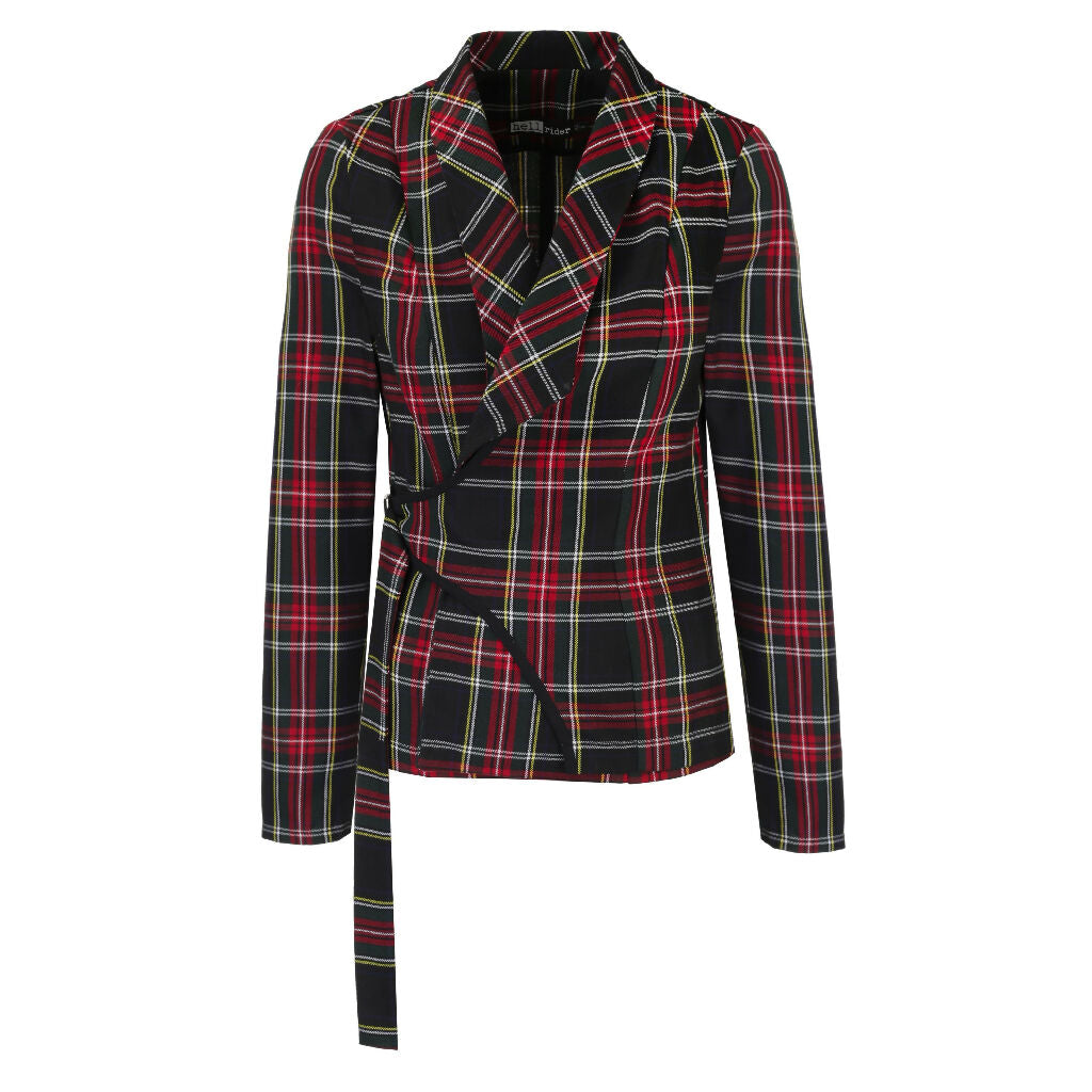 Plaid Jacket punk BURGUNDY