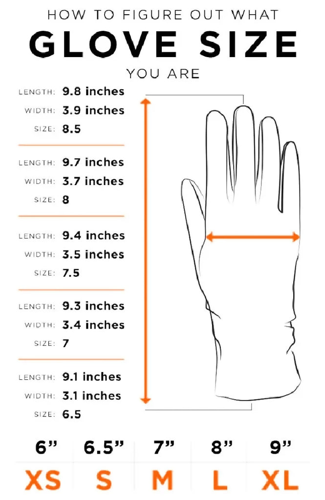 glove size chart
