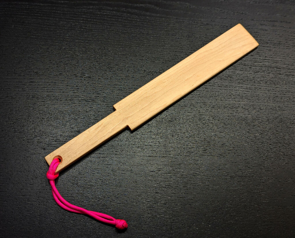 Mini Square Maple Spanking Paddle