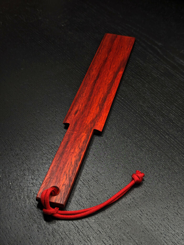 Mini Faceted Padauk Spanking Paddle