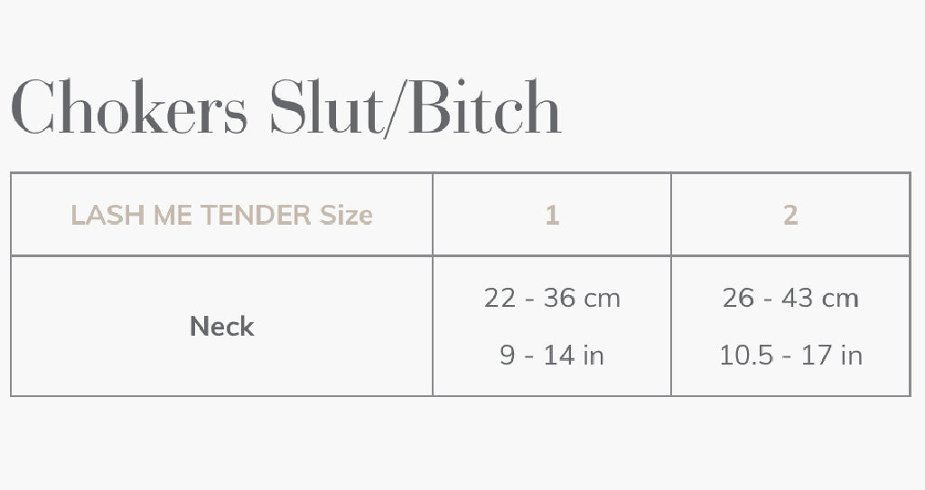 Size Guide Chokers