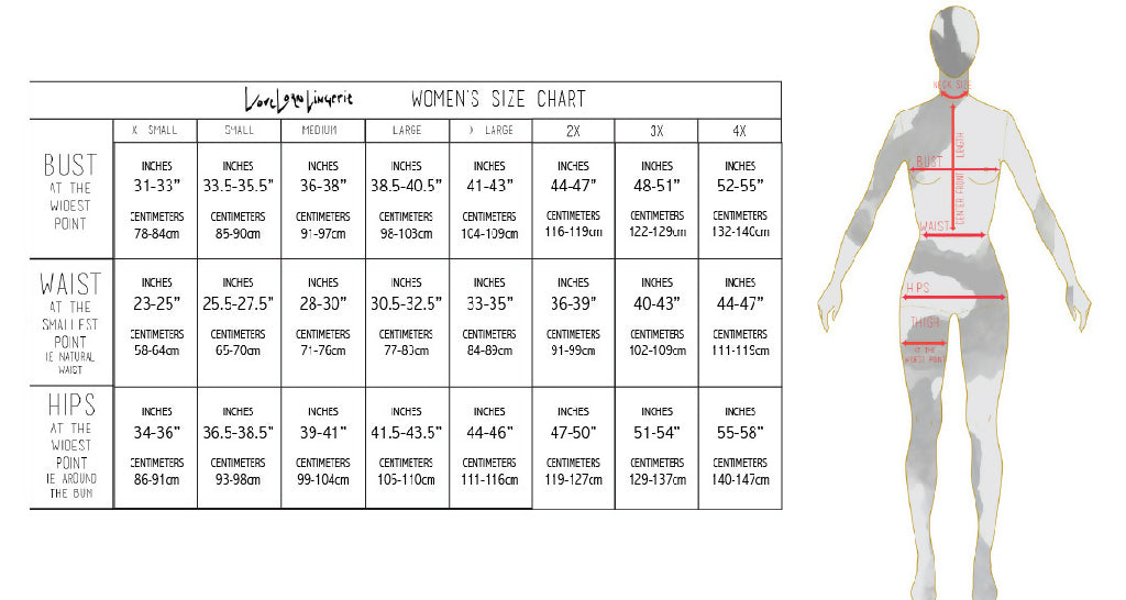 Size Chart Women 2020