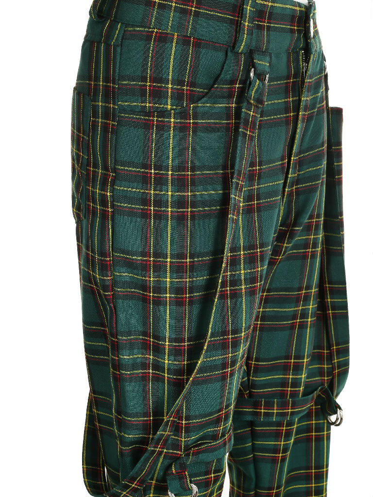 Pants Punk Plaid GREEN