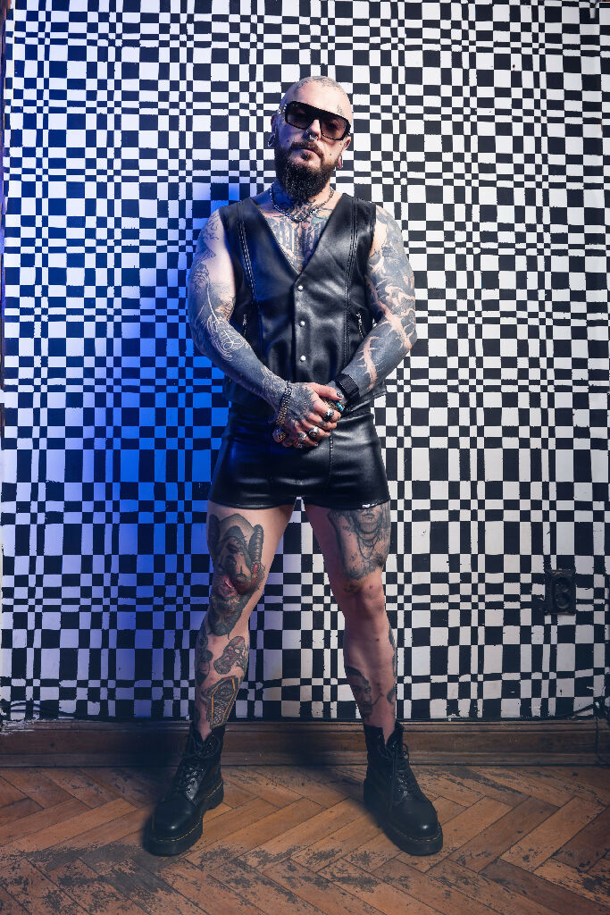 Vest made of ecoleather